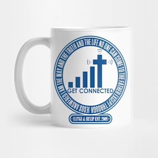 Always connected to the Jesus! Mug